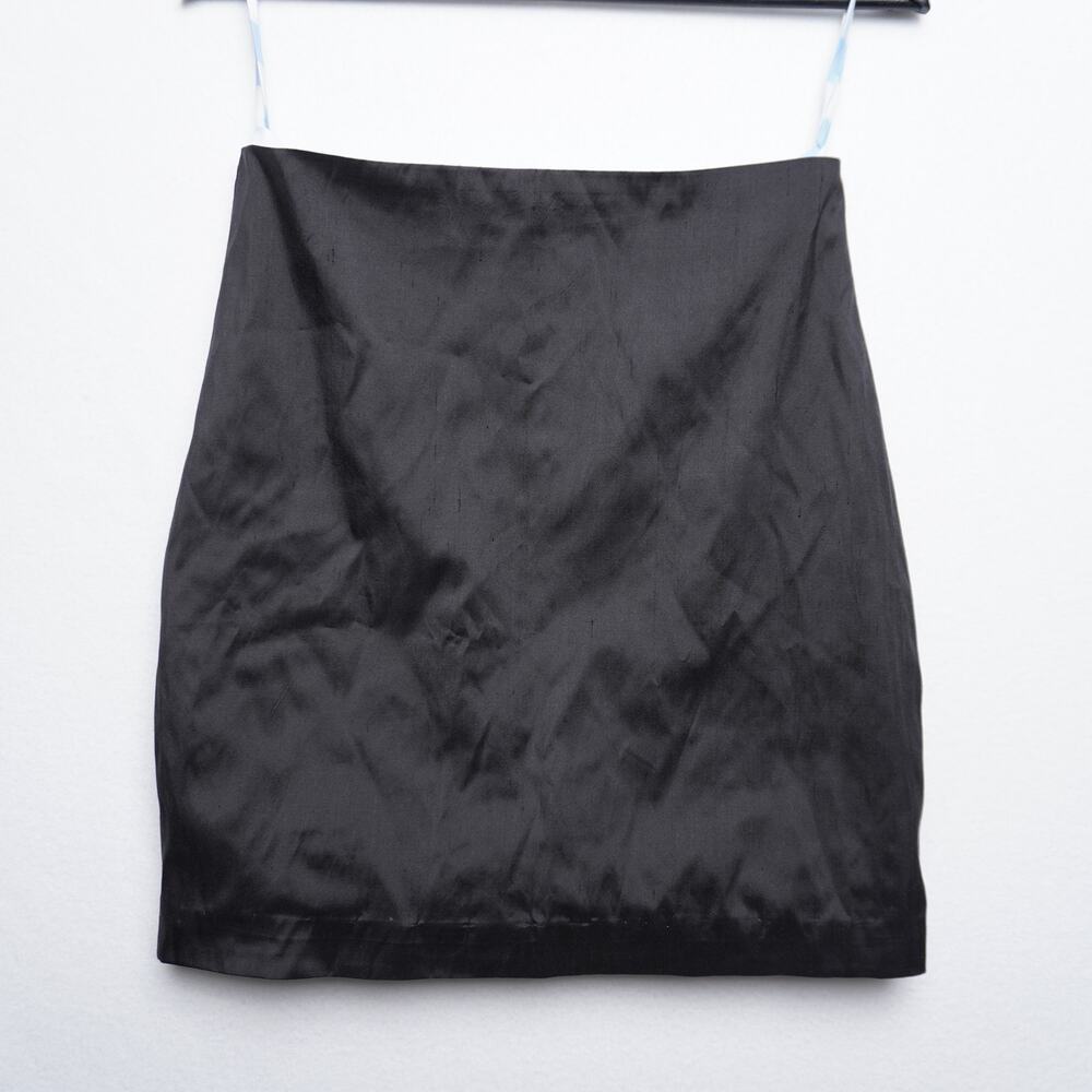 Leal Daccarett Black Mini Silk‎ Skirt 8